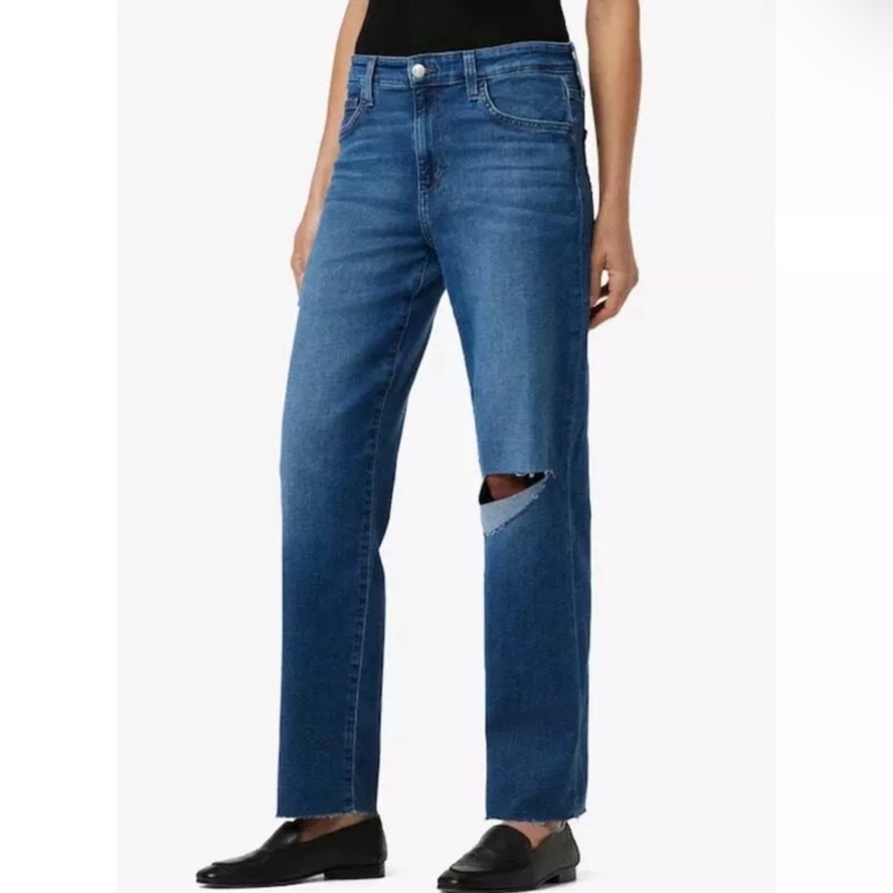Joe’s Jeans Boyfriend Flawless Raw Hem Medium Wash Women’s Size 32 NWT - Picture 14 of 15